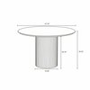 Manhattan Comfort Hathaway 47.24 Round Dining Table in Nature DT03-NA